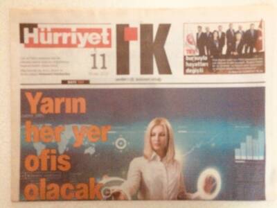 Hürriyet Gazetesi İnsan Kaynakları Eki 11 Nisan 2010 - Yarın Her Yer Ofis Olacak GZ40129 - 1