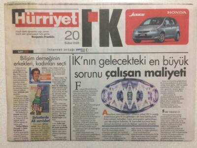 Hürriyet Gazetesi İnsan Kaynakları Eki 20 Şubat 2005 - En Büyük Sorun Çalışan Maliyeti GZ32949 - 1