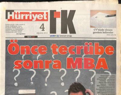 Hürriyet Gazetesi İnsan Kaynakları Eki 4 Ağustos 2013 - Microsoft Türkiye Yeniden Yılın Ülkesi GZ107677 - 1