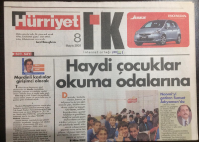 Hürriyet Gazetesi İnsan Kaynakları Eki 8 Mayıs 2005 - Naomiyi Getiren Sunset Adıyamanda GZ21988 - 1
