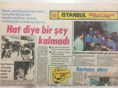 Hürriyet Gazetesi İstanbul 28 Haziran 1978 - Hat Diye Bir Şey Kalmadı GZ50594 - 1