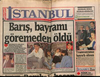 Hürriyet Gazetesi İstanbul Eki 10 Haziran 1992 - Okul Müdürünün Dövdüğü Barış Bayramı Göremeden Öldü GZ75564 - 1