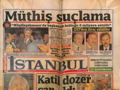 Hürriyet Gazetesi İstanbul Eki 12 Mayıs 1992 - Küçükçekmecede Başkanlık Koltuğu 6 Milyara Satıldı GZ75560 - 1
