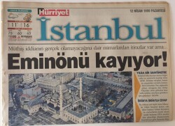 Hürriyet Gazetesi İstanbul Eki 12 Nisan 1999 - Ebru Gündeş Ömer Durak İle Aşkımızın Mimarı Serdar Ortaç GZ13708 - 1