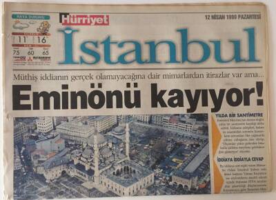 Hürriyet Gazetesi İstanbul Eki 12 Nisan 1999 - Ebru Gündeş Ömer Durak İle Aşkımızın Mimarı Serdar Ortaç GZ13708 - 1