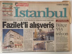 Hürriyet Gazetesi İstanbul Eki 14 Mayıs 1999 - Ebru Şallı Tanıtım Yapıp İçini Döktü GZ13711 - 1