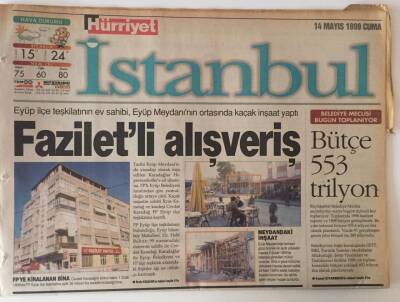 Hürriyet Gazetesi İstanbul Eki 14 Mayıs 1999 - Ebru Şallı Tanıtım Yapıp İçini Döktü GZ13711 - 1