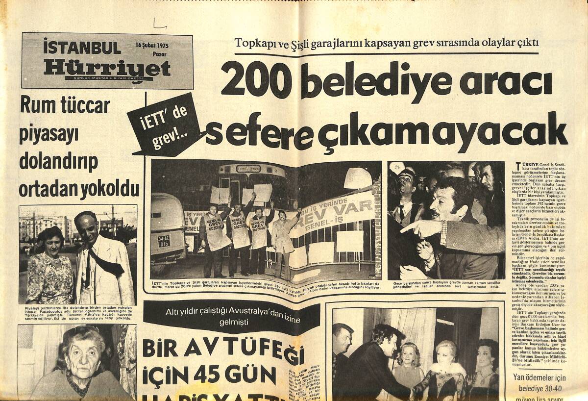 Hürriyet Gazetesi İstanbul Eki 16 Şubat 1975 - Kızılay Balosunda 600 Davetli Bol Bol Eğlendi - İnönü'nün Heykeli 30 Yıl Sonra Dikiliyor GZ142380 - 1