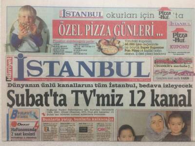 Hürriyet Gazetesi İstanbul Eki 17 Ocak 1992 - Kablolu Yayın Parazit Yapıyor GZ34770 - 1