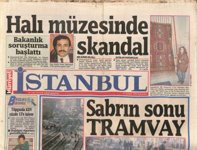 Hürriyet Gazetesi İstanbul Eki 17 Şubat 1992 - Halı Müzesinde Skandal - Manukyanı Soydular GZ96533 - 1