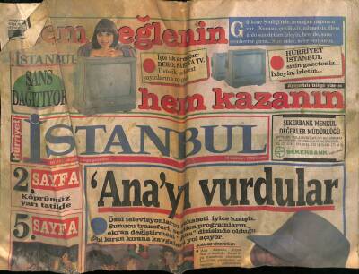 Hürriyet Gazetesi İstanbul Eki 19 Haziran 1992 - Vaniköy Sahilinde Harabeye Dönen Yalılar GZ75561 - 1