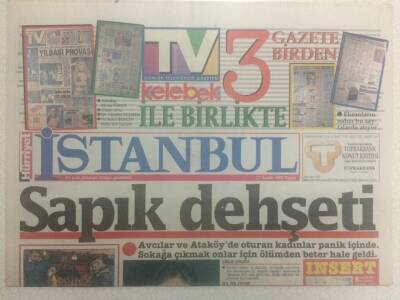 Hürriyet Gazetesi İstanbul Eki 27 Aralık 1992 - Öldüren Tecavüz GZ32856 - 1