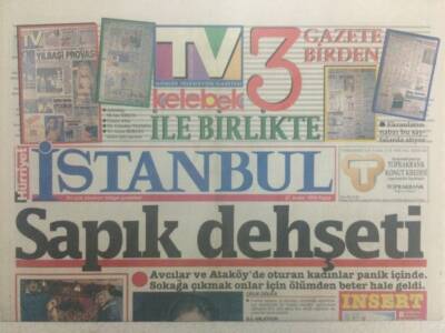 Hürriyet Gazetesi İstanbul Eki 27 Aralık 1992 - Sapık Dehşeti GZ32855 - 1