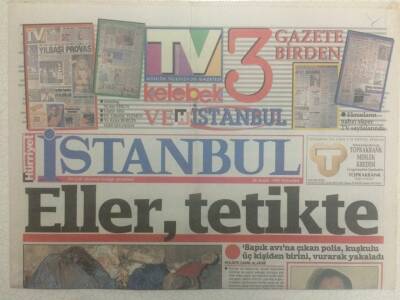 Hürriyet Gazetesi İstanbul Eki 28 Aralık 1992 - Eller Tetikte GZ32857 - 1