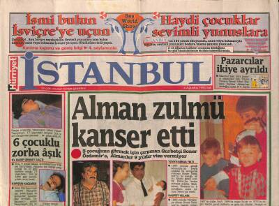 Hürriyet Gazetesi İstanbul Eki 4 Ağustos 1992 - İbrahim Tatlısesin Gülhane Parkında Verdiği İkinci Konserde Bıçaklar Çekildi GZ94244 - 1