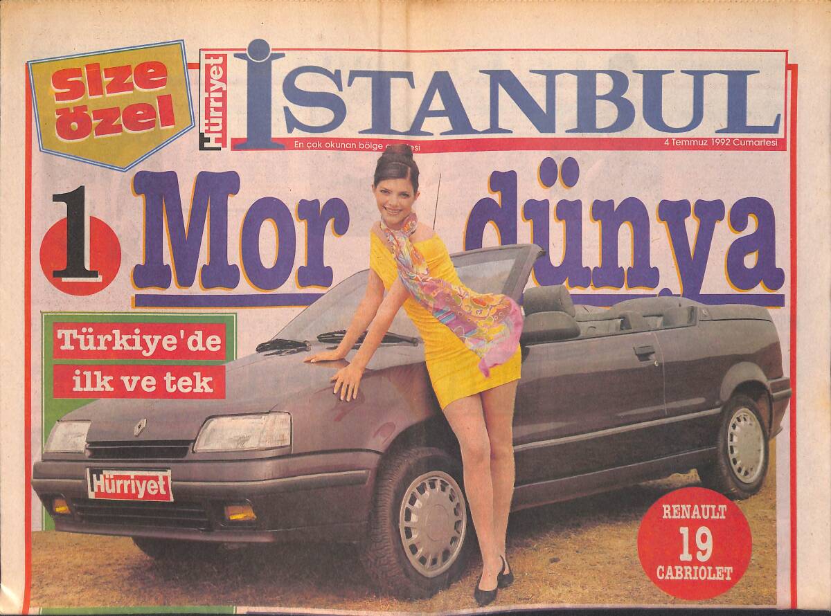 Hürriyet Gazetesi İstanbul Eki 4 Temmuz 1992 - BATMAN Geri Dönüyor GZ159303 - 1