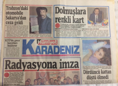 Hürriyet Gazetesi Karadeniz Eki 1 Şubat 1993 - Radyasyona İmza, Samsun Engel Tanımıyor - GZ21061 - 1