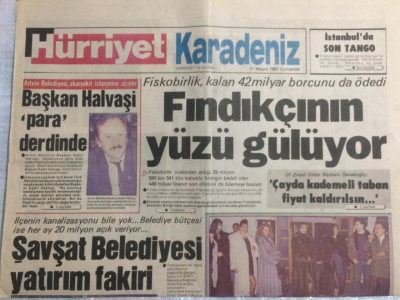 Hürriyet Gazetesi Karadeniz Eki 11 Mayıs 1991 - Fındıkçının Yüzü Gülüyor GZ21445 - 1