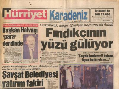 Hürriyet Gazetesi Karadeniz Eki 11 Mayıs 1991 - Kızlar Manastırı Yıkılıyor... - Giresun SHPde Kongre Heyecanı GZ122937 - 1