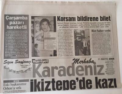 Hürriyet Gazetesi Karadeniz Eki - 11 Mayıs 2004 - Samsun İkiztepede 7 Bin Yılın Tarihi Bulundu - GZ43501 - 1