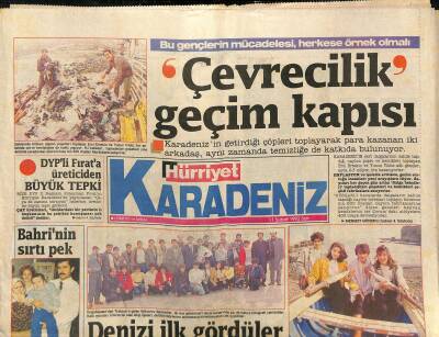Hürriyet Gazetesi Karadeniz Eki 11 Şubat 1992 - Samsunspor Şokta ! - Orduda Evlerden Atık Madde Ücreti Alınacak GZ123005 - 1