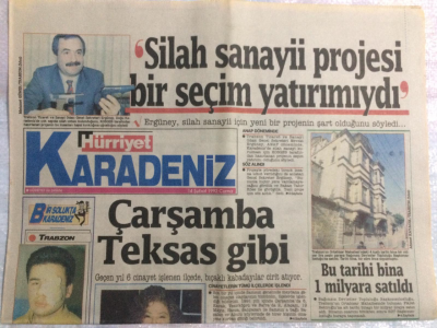 Hürriyet Gazetesi Karadeniz Eki 14 Şubat 1992 - Çarşamba Teksas Gibi GZ21418 - 1