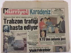 Hürriyet Gazetesi Karadeniz Eki 15 Nisan 1991 - KTÜden Anlamlı Jest GZ13364 - 2