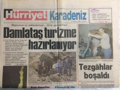 Hürriyet Gazetesi Karadeniz Eki 17 Haziran 1991 - Damlataş Turizme Hazırlanıyor GZ21448 - 1