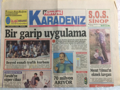 Hürriyet Gazetesi Karadeniz Eki 2 Ekim 1992 - Bir Garip Uygulama,Farabiye Süper Cihaz GZ21461 - 1