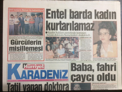 Hürriyet Gazetesi Karadeniz Eki 25 Haziran 1993 - Trabzonun Yüz Akı, Tatil Yapan Doktora Tazminat Davası GZ21973 - 1