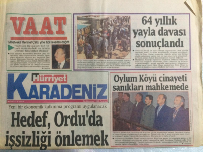 Hürriyet Gazetesi Karadeniz Eki 26 Haziran 1992 - Hedef Orduda İşsizliği Önlemek GZ21457 - 1
