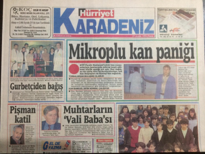 Hürriyet Gazetesi Karadeniz Eki 27 Aralık 1992 - Miktoplu Kan Paniği, Bu Derbi Can Yakar GZ21958 - 1