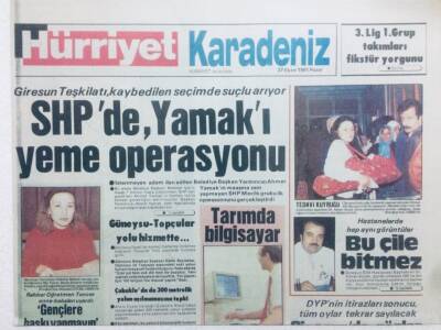 Hürriyet Gazetesi Karadeniz Eki 27 Ekim 1991 - Hastanelerde Bu Çile Bitmez GZ41758 - 1