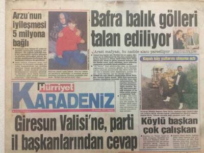 Hürriyet Gazetesi Karadeniz Eki 29 Aralık 1991 - Giresun Valisine Parti İl Başkanlarından Cevap GZ38573 - 1