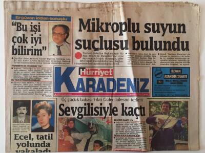 Hürriyet Gazetesi Karadeniz Eki 31 Temmuz 1992 -Coşkun Sabah Samsun da GZ26646 - 1