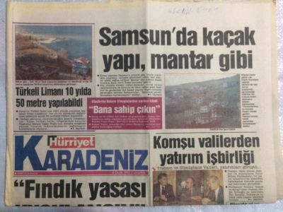 Hürriyet Gazetesi Karadeniz Eki 4 Ocak 1992 - Fındık Yasası Uygulansın GZ21417 - 1