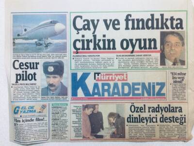 Hürriyet Gazetesi Karadeniz Eki 4 Şubat 1993 - Çay Ve Fındıkta Çirkin Oyun GZ41532 - 1