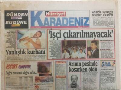 Hürriyet Gazetesi Karadeniz Eki 6 Eylül 1992 - Arının Peşinde Koşarken Öldü GZ34392 - 1