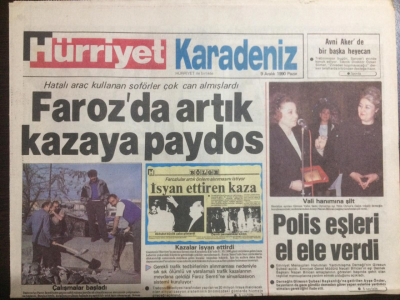 Hürriyet Gazetesi Karadeniz Eki 9 Aralık 1990 - Giresunspor Mağlup Dönüyor GZ21956 - 1