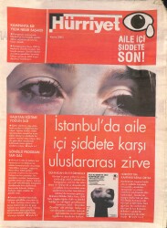 Hürriyet Gazetesi Kasım 2005 - Aile İçi Şiddete Son NDR84841 - Gökçekoleksiyon