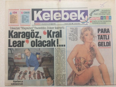Hürriyet Gazetesi Kelebek 1 Nisan 1992 - Ahu Tuğba Para Tatlı Geldi GZ27146 - 1