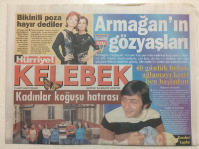 Hürriyet Gazetesi Kelebek 10 Mart 2005 - Armağan Çağlayanın Gözyaşları GZ24992 - 1