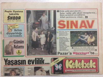 Hürriyet Gazetesi Kelebek 10 Mayıs 1985 - Bu Da Tarzan Minisi,Yaşasın Evlilik GZ24938 - 1