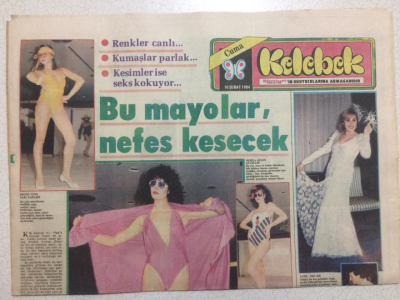 Hürriyet Gazetesi Kelebek 10 Şubat 1984 - Nilüfer Bugün Dünya Evine Giriyor GZ24935 - 1