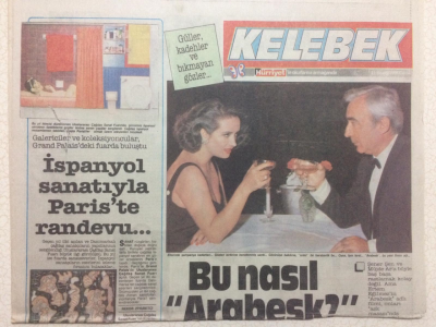 Hürriyet Gazetesi Kelebek 11 Kasım 1988 - Şener Şen Ve Müjde Ara Böyle Baş başa Rastlamak Her Zaman Mümkün Değil GZ27061 - 1