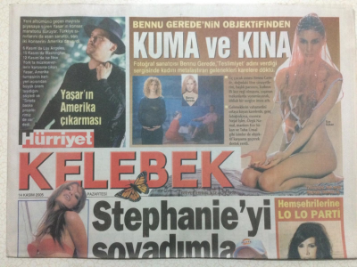 Hürriyet Gazetesi Kelebek 14 Kasım 2005 - Güzide DuranDaha Tam Amerikalı Sayılmam GZ27054 - 1