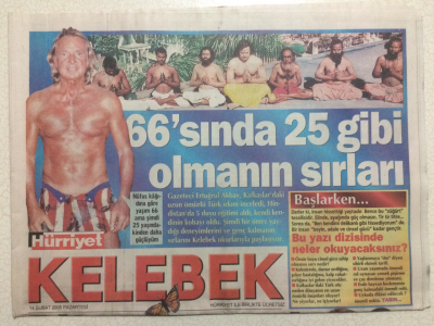 Hürriyet Gazetesi Kelebek 14 Şubat 2005 - 66sında 25 Gibi Olmanın Sırları GZ27000 - 1