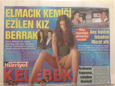 Hürriyet Gazetesi Kelebek 15 Kasım 2005 - Elmacık Kemiği Ezilen Kız Berrak Tüzünataç,Tom Cruise Neden Korkuyor GZ27053 - 1