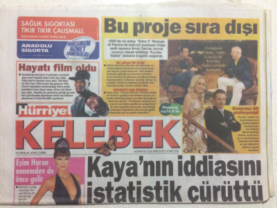 Hürriyet Gazetesi Kelebek 16 Aralık 2005 - Kaya Çilingiroğlunun Tezini İstatistik Çürüttü GZ27086 - 1