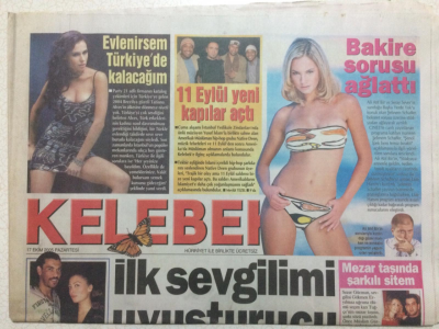Hürriyet Gazetesi Kelebek 17 Ekim 2005 - Arzu Yanardağ,İlk Sevgilimi Uyuşturucu Aldı GZ27019 - 1